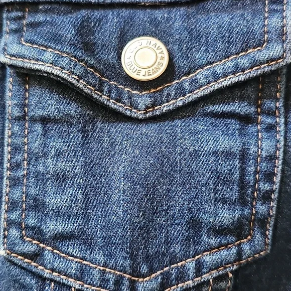 Old Navy Stretch Denim Jean Jacket Women's Size Medium - Picture 12 of 14